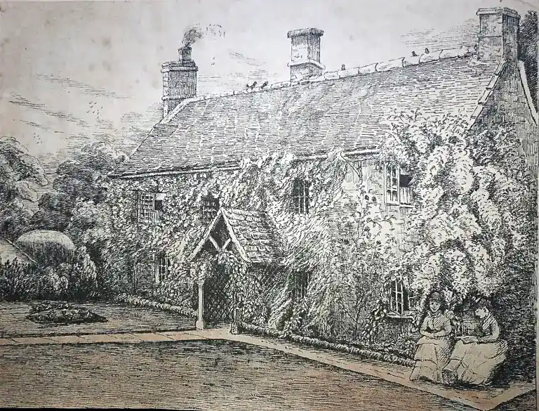 19th Century sketch of Whitehouse Farm
