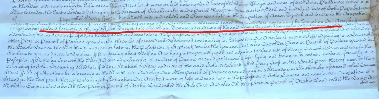 Extract from a indenture dated 1762