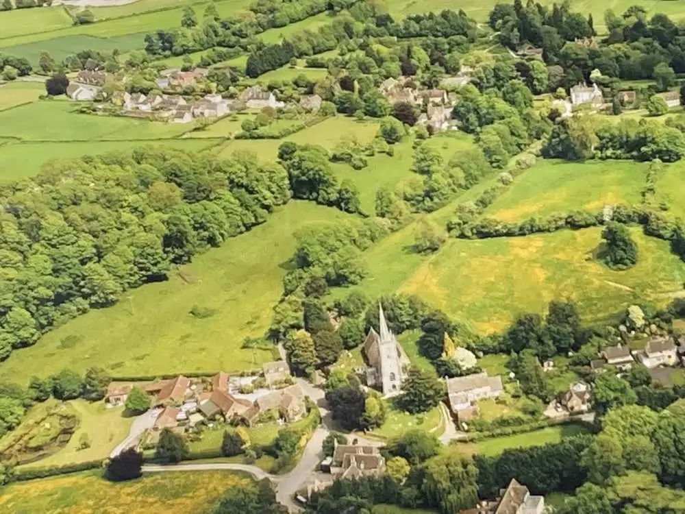 Aerial View of Church Farm in 2015