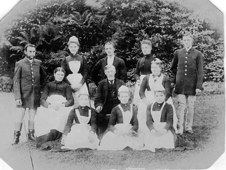 Thomas Perry on the far right at Dulverton